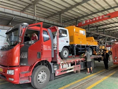 Máquina de bomba de concreto para construção civil